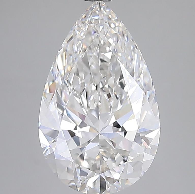 5.05 ct F VVS2 Pear Brilliant lab-grown diamond