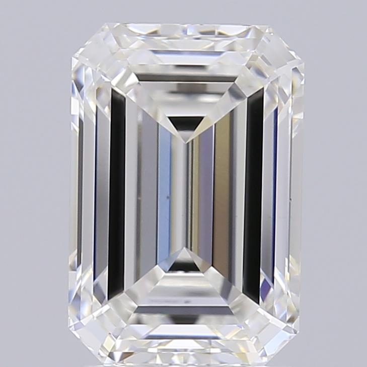 3.01 ct E VVS2 Emerald Cut lab-grown diamond