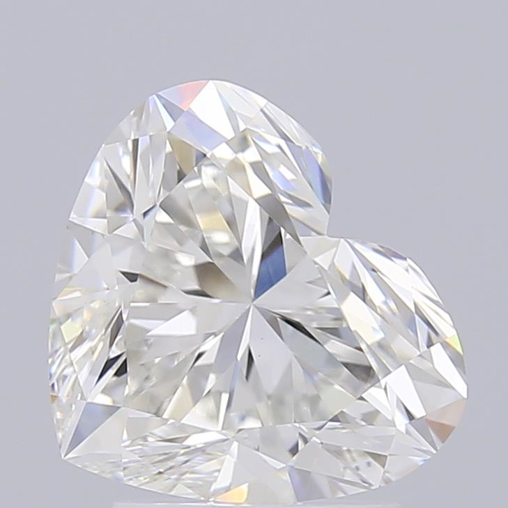 2.72 ct F VVS2 Heart Brilliant lab-grown diamond