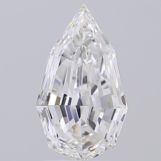 2.09 ct E VVS2 Modified Pear Step Cut lab-grown diamond