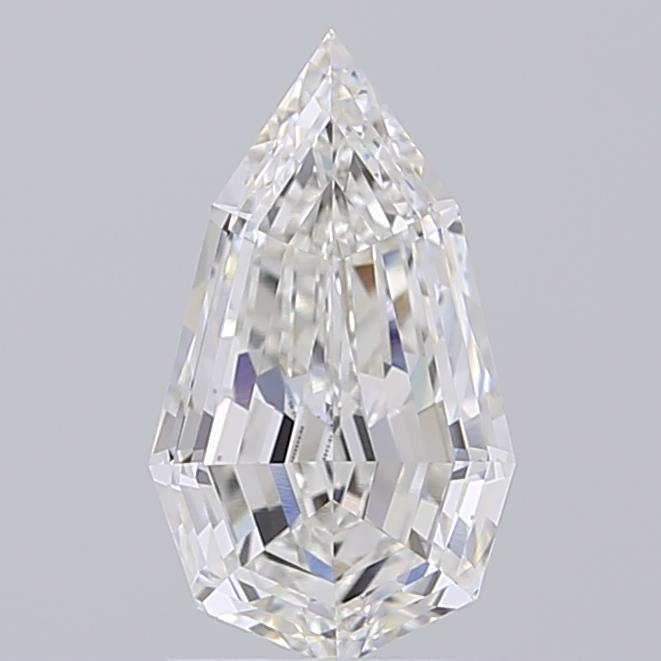 2.05 ct F VS2 Modified Pear Step Cut lab-grown diamond