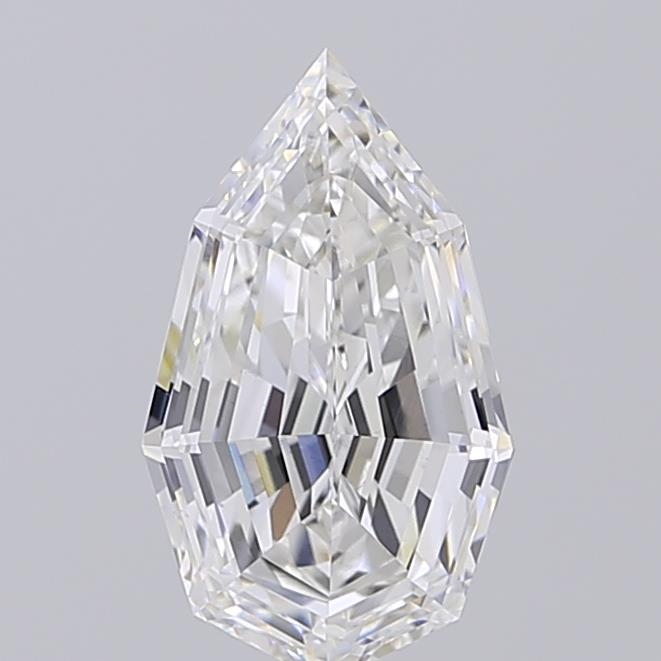 2.01 ct F VVS2 Modified Pear Step Cut lab-grown diamond