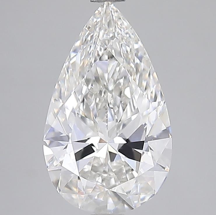 3.01 ct F VVS2 Pear Brilliant lab-grown diamond