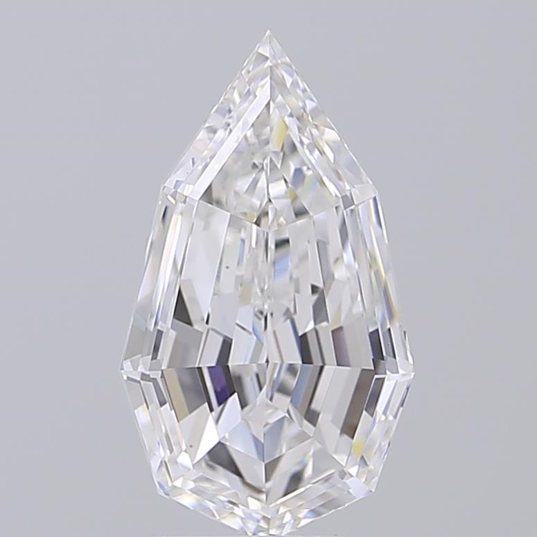 3.01 ct E VVS2 Modified Pear Step Cut lab-grown diamond