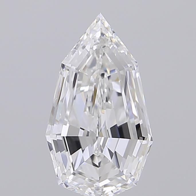 2.03 ct E VVS2 Modified Pear Step Cut lab-grown diamond
