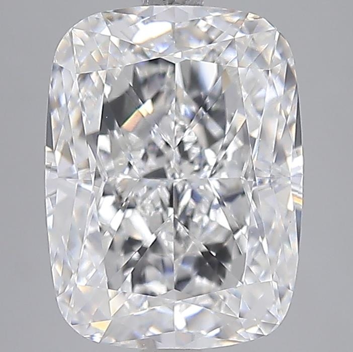 5.02 ct F VVS2 Cushion lab-grown diamond