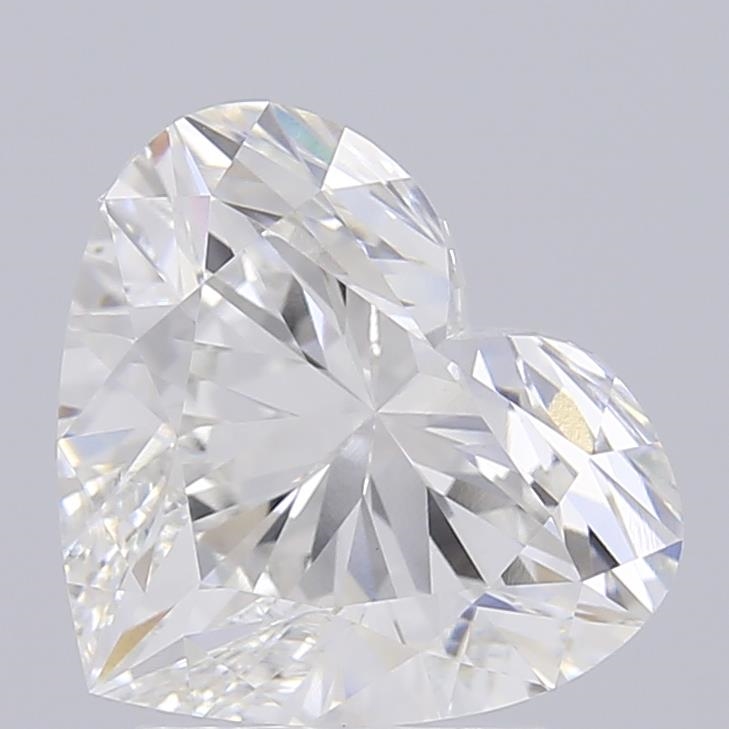3.09 ct F VVS2 Heart Brilliant lab-grown diamond