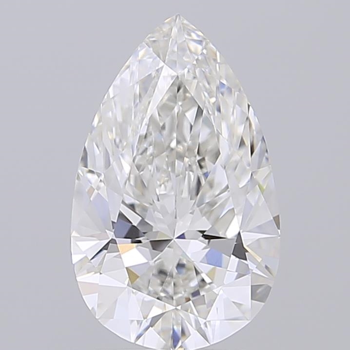 2.57 ct F VVS2 Pear Brilliant lab-grown diamond