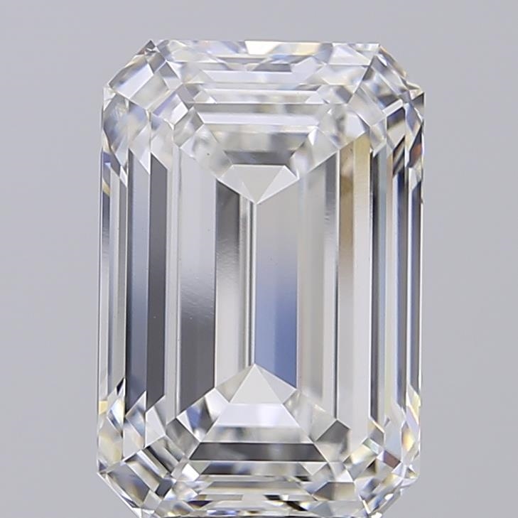 5.09 ct F VVS2 Emerald Cut lab-grown diamond