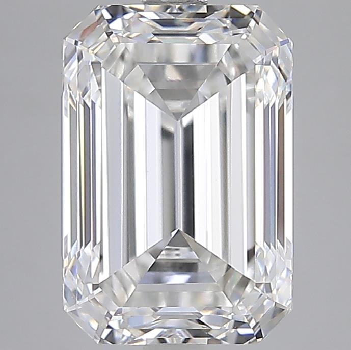 5.04 ct F VVS2 Emerald Cut lab-grown diamond