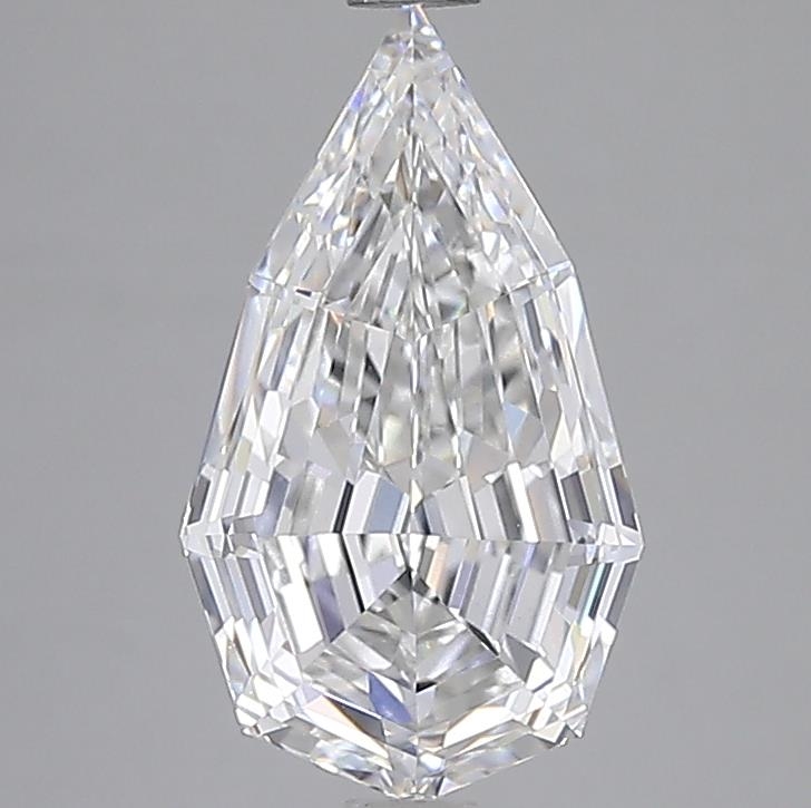 2.91 ct E VS1 Modified Pear Step Cut lab-grown diamond