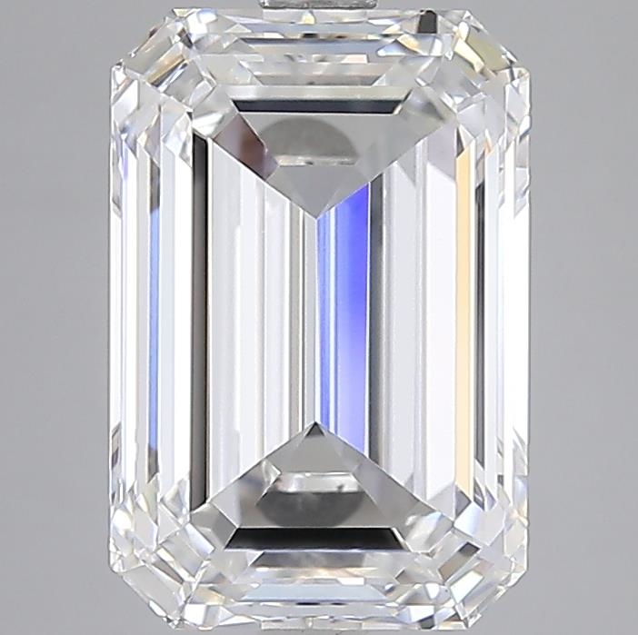 5.07 ct F VVS2 Emerald Cut lab-grown diamond