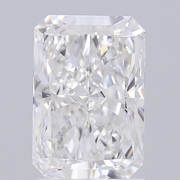 2.21 ct D VVS2 Radiant lab-grown diamond